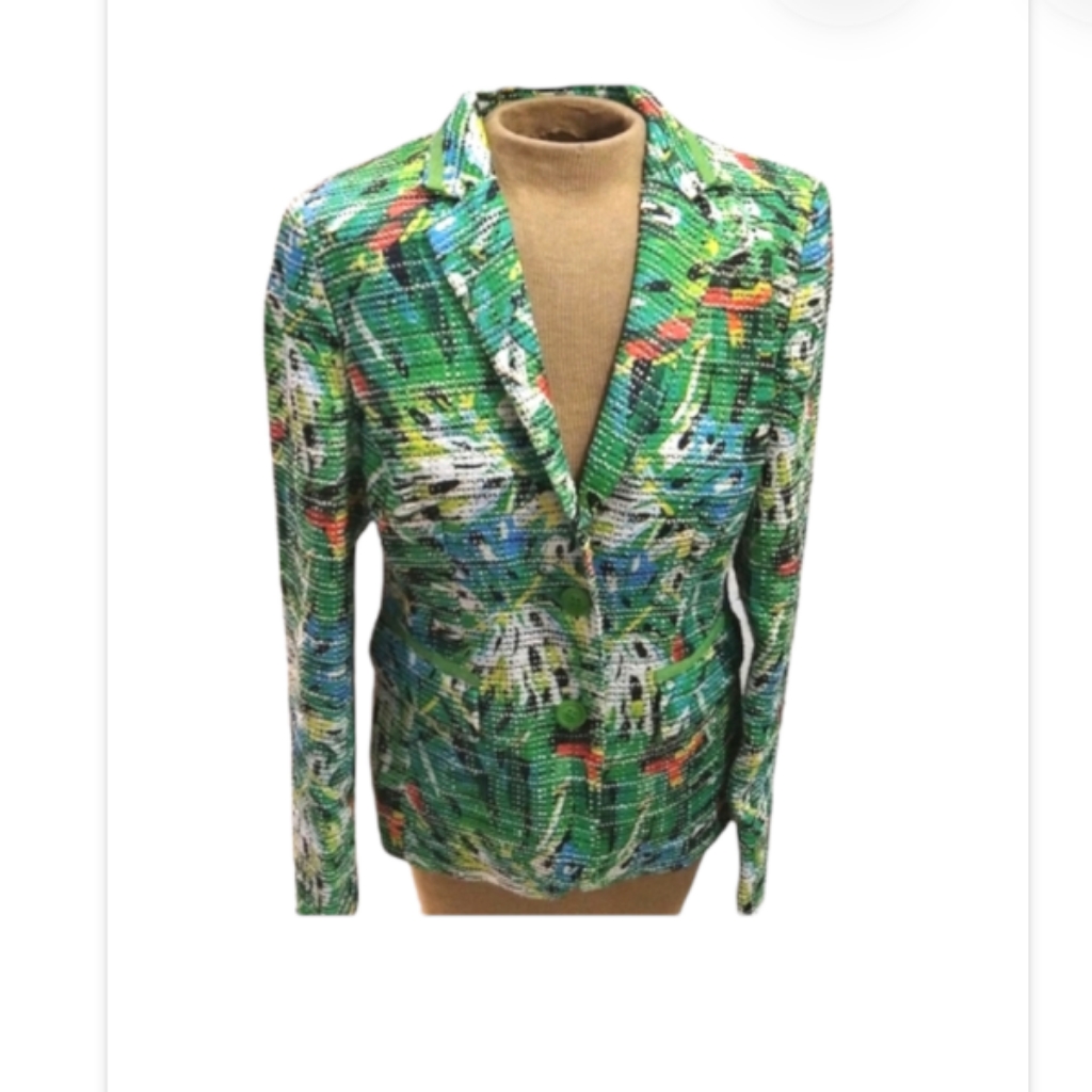 Madeleine Green Multicolor Blazer